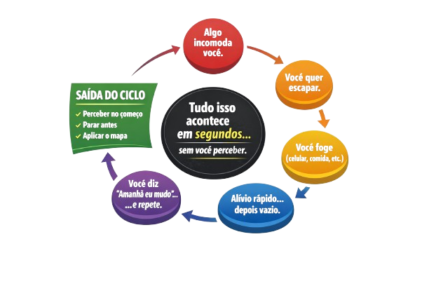 Ciclo invisível que começa antes da fuga e faz a pessoa repetir o mesmo padrão